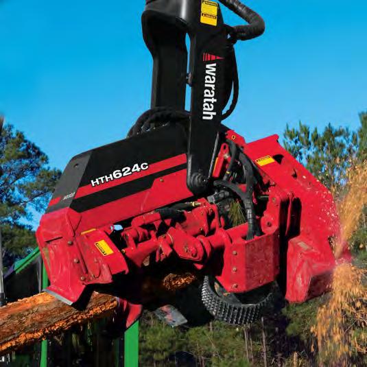 With structural and hose-routing improvements, topof-the-line Waratah harvesting heads will keep you running longer, better.