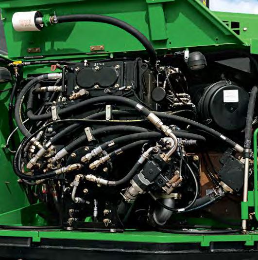 Common hydraulic reservoir internal components such as independent suction lines, casedrain filtration, and common return filters simplify