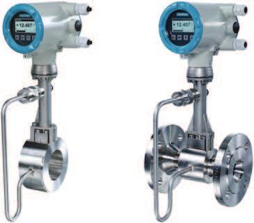 Overview Using a vortex flowmeter with integrated pressure and temperature compensation such as the allows you not only to lower installation costs but also increase the measuring accuracy of the