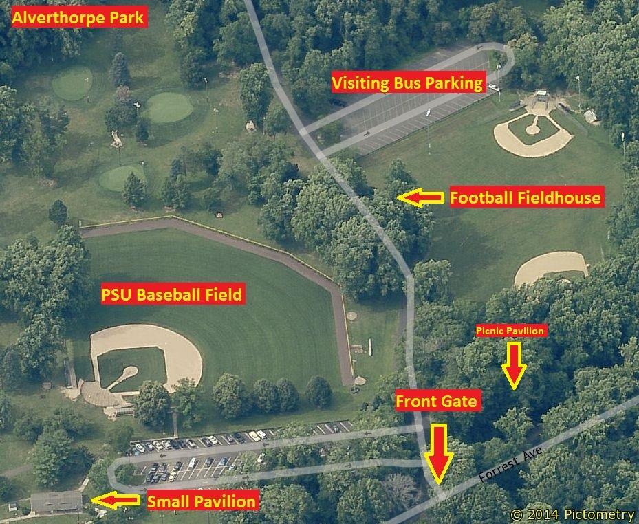 ALVERTHORPE PARK (BASEBALL) *Off-campus site GPS Address- 500 Forrest Avenue, Jenkintown, PA 19001 or 19046 From Pennsylvania Turnpike to Alverthorpe Park: Get off the Willow Grove Exit 343 (old 27)