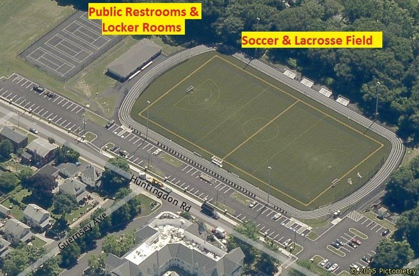 MEMORIAL FIELD (WOMEN S LACROSSE & SOCCER) *Off-campus site GPS Address- 1151 Huntingdon Road, Abington, PA 19001 From campus to Huntingdon Field Go out the Athletics Building parking lot and make a