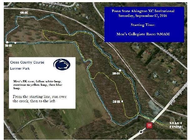 LORIMER PARK (CROSS COUNTRY) *Off-campus site GPS Address- 183 Moredon Road, Huntingdon Valley, PA 19006 *Charter Bus Parking: 8500 Pine