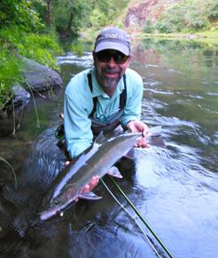 Having fished all across the west, B.C. and Alaska he especially appreciates the angling diversity Mt. Shasta offers.