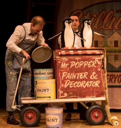 I will watch Mr. Popper take the penguins with him on his painting jobs. [Mr.