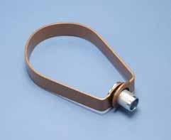 SWIVEL LOOP HNGER 101 djustable and Hanger for Copper Tubing Size Range: 1/2 through 6 Surface Finish: Copper-colored coating (for identification purposes only) non-insulated copper tubing lines