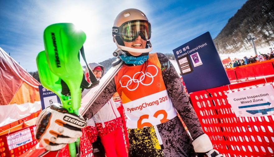 IN 2013 SHE FINISHED 81ST IN THE GIANT SLALOM EVENT IN THE WORLD CHAMPIONSHIPS, AND IN 2014