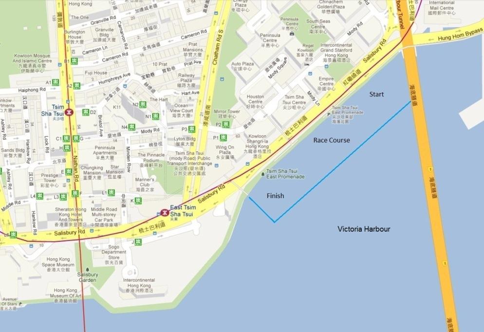 Location of Race Site Search from Google Map (Keyword: Tsim Sha Tsui East Promenade ) Public Transport Railway http://www.mtr.com.hk/eng/homepage/cust_index.html Bus http://www.kmb.hk/en/ http://www.