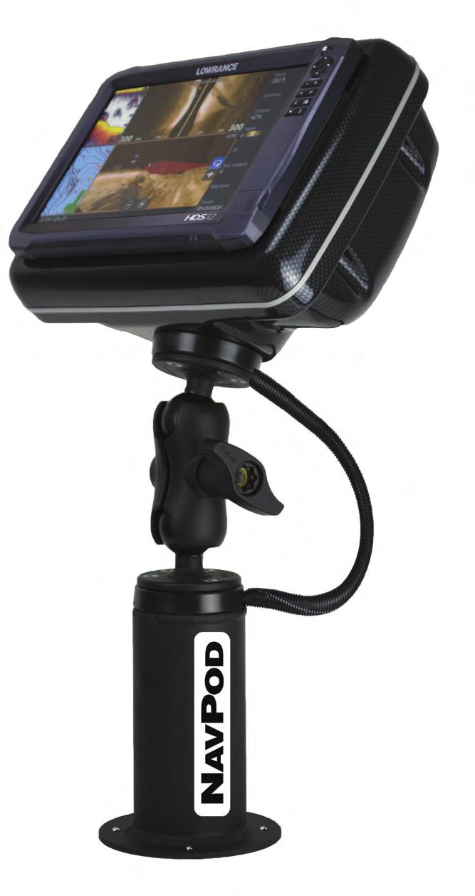 PedestalPod RAM Series PedestalPod RAM Series is designed for mounting the fishfinder at the bow on Bass Boats.