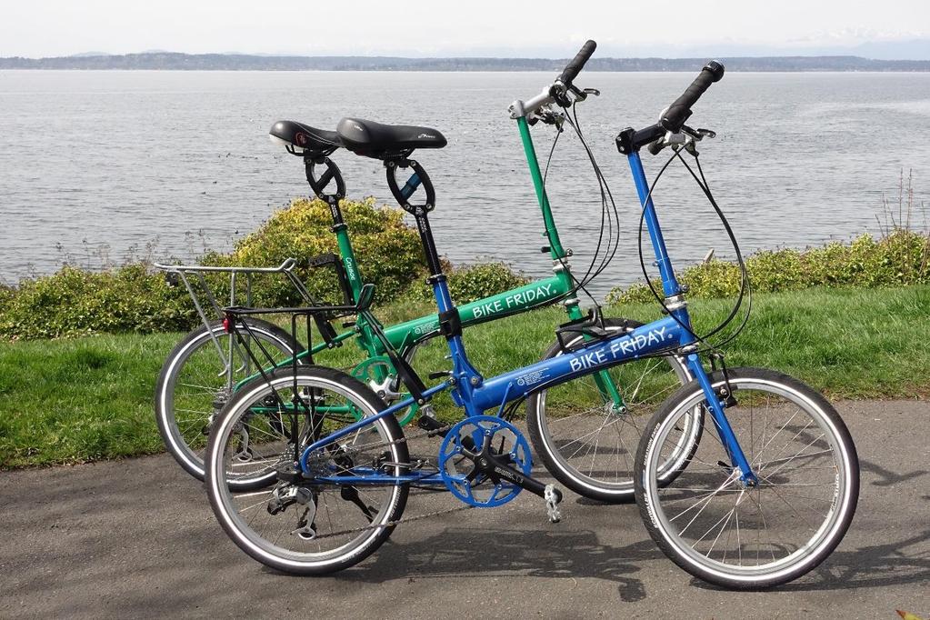 FOR SALE BIKE FRIDAY CRUSOE FOLDING BIKES Two well-loved Bike Friday foldable bikes. These bikes have been well maintained and are in excellent condition, apart from a few cosmetic scratches.