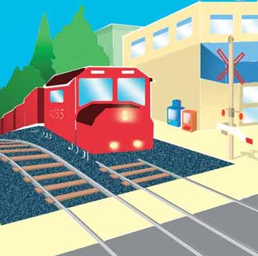 Trains are fun to watch but walking and playing near them can be dangerous. Kids have been hurt when they have been hit by trains. Don t play on the tracks or walk on or beside them.