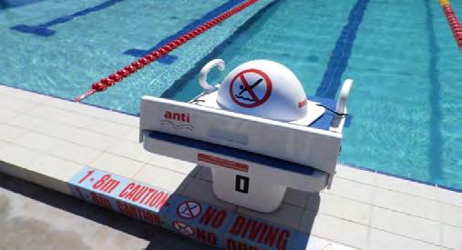 10 SuperBlock 800 740 Non-slip top SuperBlock 800, 2015 FINA World Cup Event The Anti Wave SuperBlock 800 is our premium FINA Approved Moveable Track Start block, chosen for top