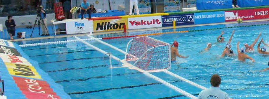 23 Anti Pro Goal 750 Anti Pro Goal 750 The Anti Goal sets the standard for international Water Polo competetion equipment.
