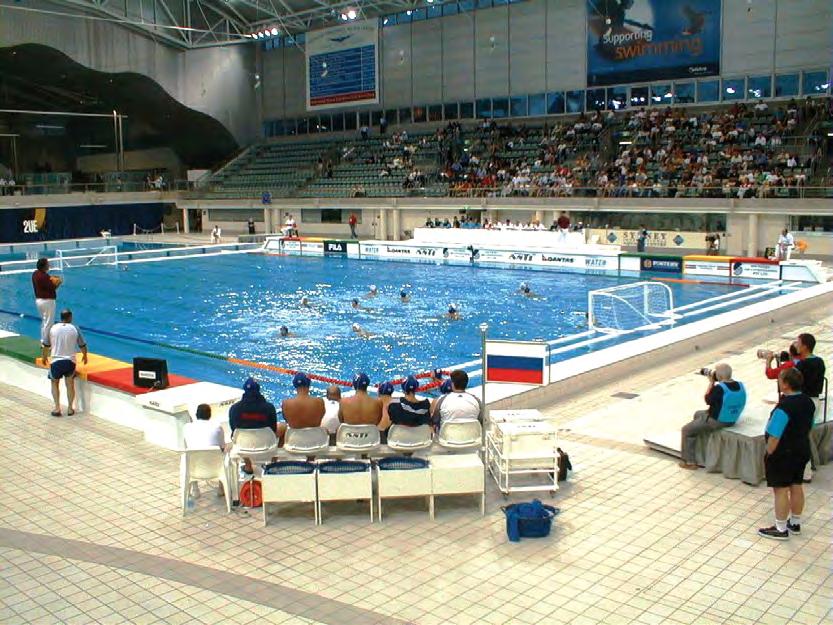 27 Water Polo Equipment Players Bench Referee Walkway Sydney 2000 Olympics - Players Bench Polo Field Sydney 2000 - Referees Walkway Goal Judge Station The Anti Wave Players Bench comes in a set of