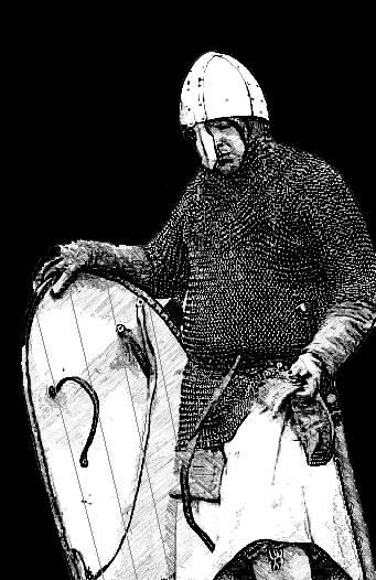 Serjeant Equipment Minimum Ideal Acceptable Head Open Helm Nasal Helm Expanded Nasal Body Haubergion (over full gambeson) Early Hauberk (with ventail) Early Hauberk (without ventail) Legs None None