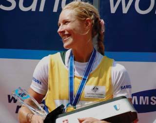 For Crow, the Lucerne win was the second in this year s World Cup series following her triumph in the fi rst regatta, held in Sydney in April.