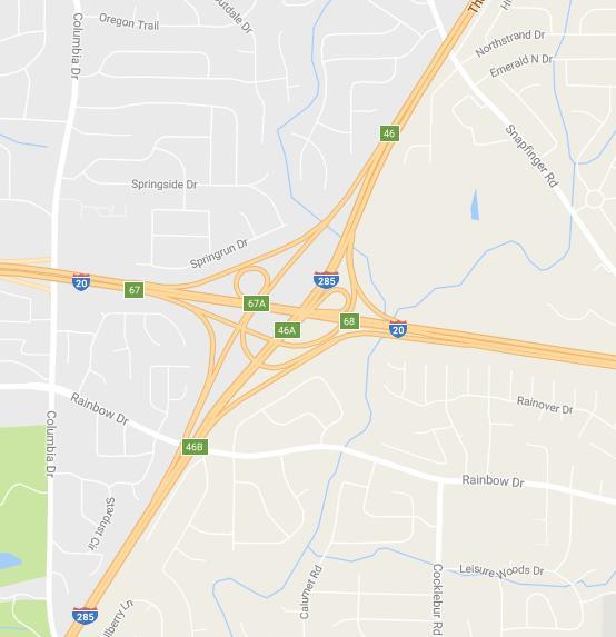 I-20 East at I-285 Managed Lanes Interchange AR-ML-025 / 0013915 LANES NETWORK COST FINANCE One