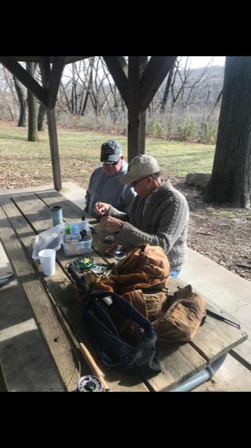 Feb. 11.End of C & R at trout parks 3 Roger Heimerson at Roaring River 1/2 weight rod. Way to go Roger!