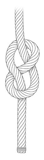 20 Marlinespike Seamanship 159 Figure 20 4 Figure-8 knot becoming lost or snarled should the jib get temporarily out of control.