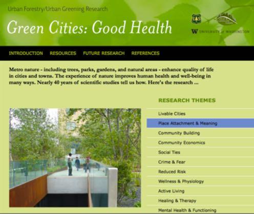 Green Cities: Good Health www.greenhealth.washington.