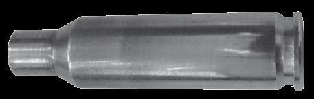5 X 47mm and the overall length of a.308w case. Three of those cases were formed; the necks turned and together with the barrelled action were handed to Darren Bradley.