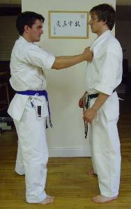 Fig 6a, b, c & d: Adapting identical body mechanics for varying situations putting different bullets into the same gun. This way of thinking can be applied to any movement within the kata.