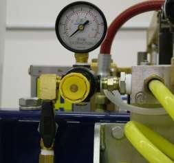 24 2. Open the ball valve connected to the gauge and regulator marked