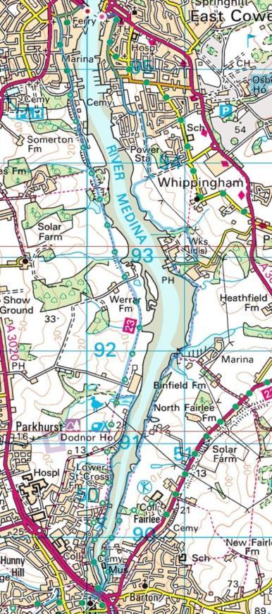 Section 11: The Medina Estuary 9 1 8 2 3 Medina Valley (Stretch 11) 4 5 7 6 Introduction: The East Cowes area has no public footpaths, and the creation of a coastal path around the Medina would