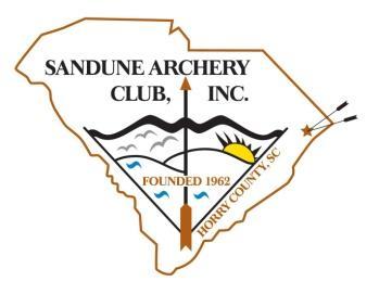 Sandune Archery Club 2019 Schedule March 30-31 30 target 3D April 13-14 State 900 and 3D State 900 shooting times are 9 AM and 1 PM.