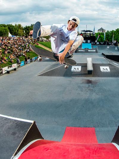 UCI BMX FREESTYLE PARK WORLD CUP SKATEBOARD STREET This discipline is truly spectacular. The riders use as much of the park as possible to create astonishing aerial tricks and innovative runs.