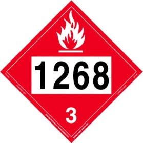 14. Transportation Information Emergency Response Guide No. UN Number U.S. DOT Bulk (over 119 gallons) Shipping Name (technical name) 1268 Petroleum distillate N.O.S. (naphtha) 128 North American Emergency Response Guide Book Hazard Class Packing Labels/Placard* Group 3 II U.