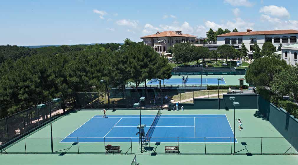 TENNIS CLUB Kemer Country Tennis Club hosts the biggest tennis academy and the most important tennis