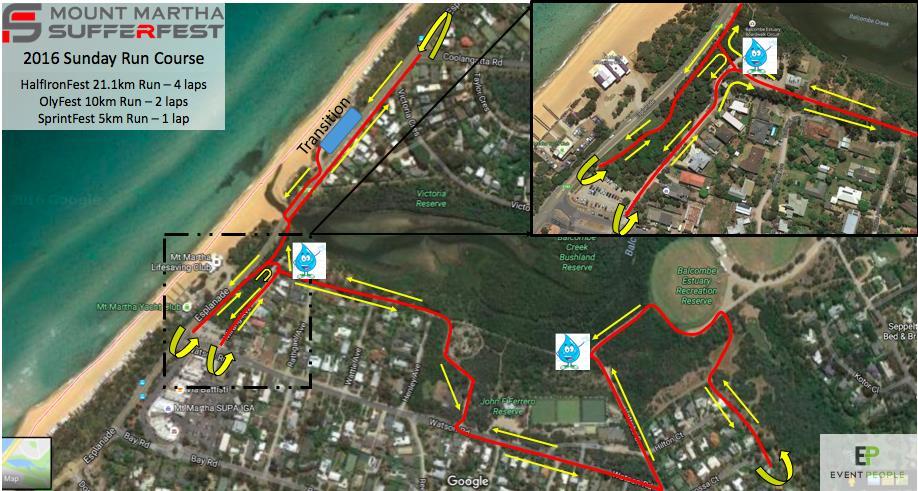 SUNDAY RUN COURSE INFORMATION Run Course Overview The run course will take in the beautiful natural surrounds of Mount Martha.