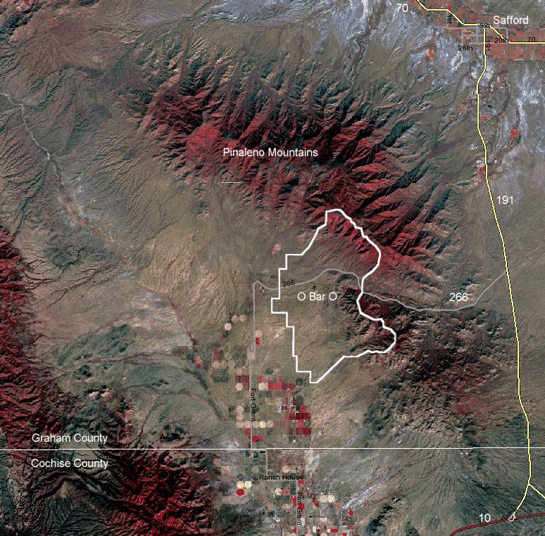 Satellite Image Source: Landsat Enhanced Thematic Mapper Plus, false