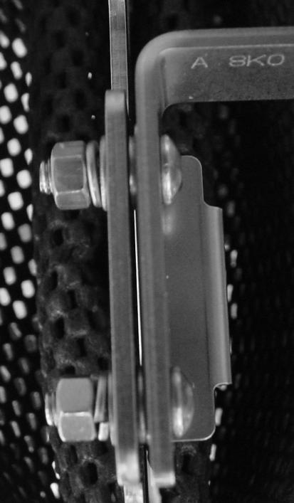 8.4. Bracket C nut spring ring flat washer adapter plate flat washer clip bracket C screw bottom side top side Parts list