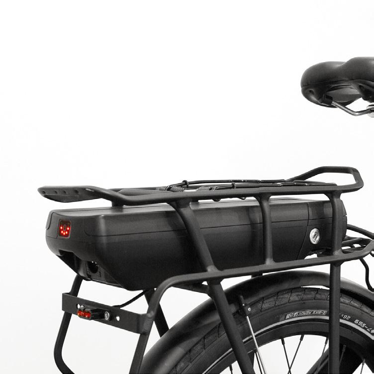 MID DRIVE E-SYSTEM TURNING ON THE SYSTEM Triobike mono mid drive features a pedal-assist electric drive system provided by Brose: PLEASE CAREFULLY READ ITS MANUAL.