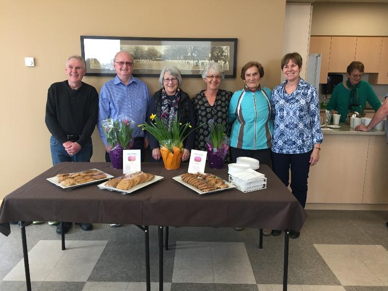 Present for the photograph from left to right are: Larry Millett, Brian Venn, Joan Klooz, Jenny Lee, Chris Barnes, and Jackie Taylor Thank you to Mary McHoull and Eunice Bartolucci for getting the