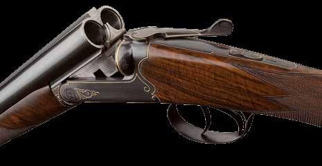 Azur AD Eloge entaillé Azur AD Absolu Side by side shotgun, ejector model with double triggers.
