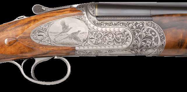 English or pistol grip stock, hand checkered 3 stars Turkish walnut stock, extended trigger guard.