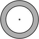 PROBLEM 10 Calculate the area of a circle with a diameter of 12 cm Calculate x The circles have radii 10 cm and 8 cm.