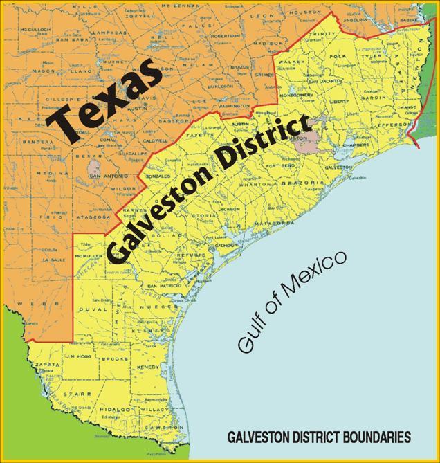 GALVESTON DISTRICT FACTS Texas #2 in Nation in Maritime Commerce Texas Ports moved 538M+ tons at