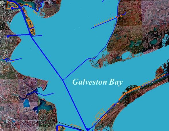 HOUSTON SHIP CHANNEL BAYPORT FLARE AND RED FISH REEF TO MORGANS Dredging Depth: Placement Area: Distance to Place Area: