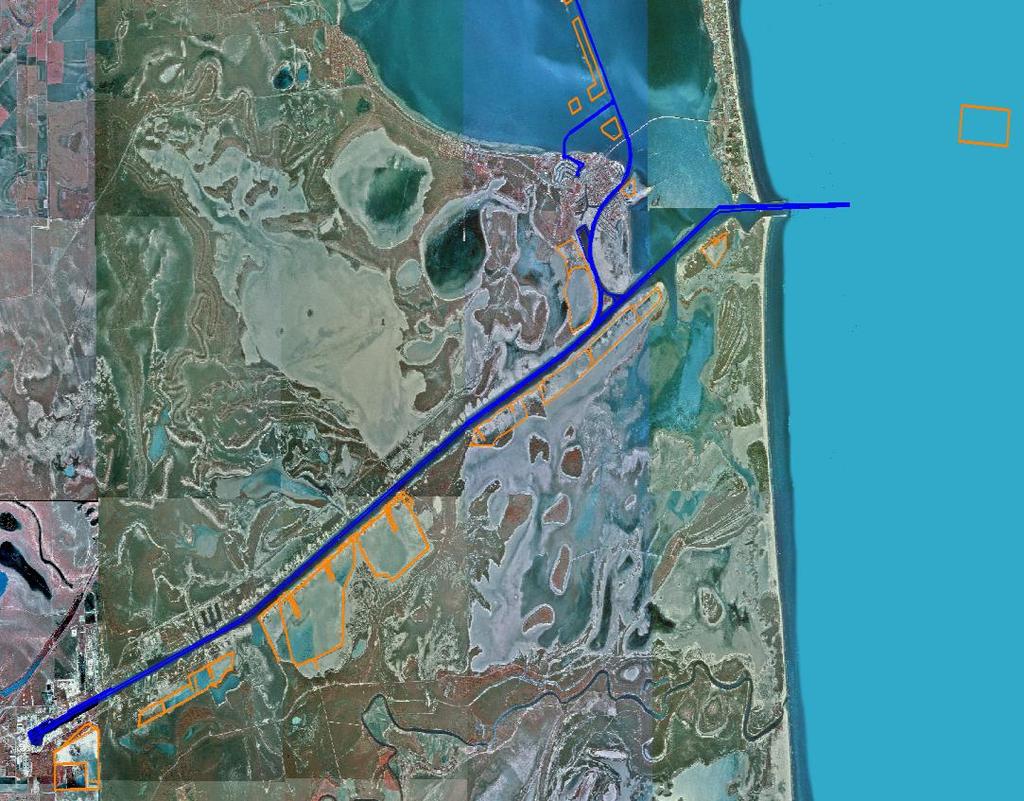 BRAZOS ISLAND HARBOR JETTY CHANNEL Aransas Pass Brazos Island Harbor Brownsville Jetty Channel T E X A S Port Isabel 3 4 2 1 Dredging Depth: Placement Area: 46 ft. Required Depth 300-400 ft.