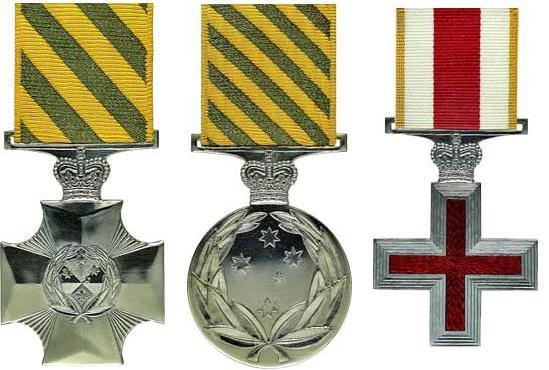AUSTRALIAN CONSPICUOUS SERVICE DECORATIONS Awarded for non-warlike situations to members of the Australian Defence Forces and certain other persons in recognition for outstanding or meritorious