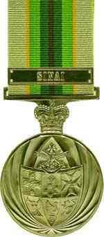 Awarded to Canadians with Clasp: Timor Leste 1 2011 Warrant Officer Dominic Thomas Clarke International Coalition Against Terrorism 5 (to CG 03 March 2018) 2014 Captain Carson Choy 2014 Captain