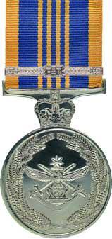 AUSTRALIAN MEDALS for LONG SERVICE Australian Defence Long Service Medal (DLSM) 15 Years (Clasps for 5