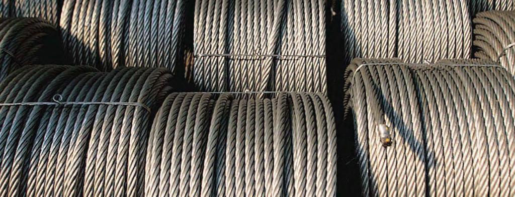 8. GRADES OF WIRE ROPE Elephant Brand Wire Ropes are manufactured in various Tensile Strength grades to meet the varied requirements of many applications.