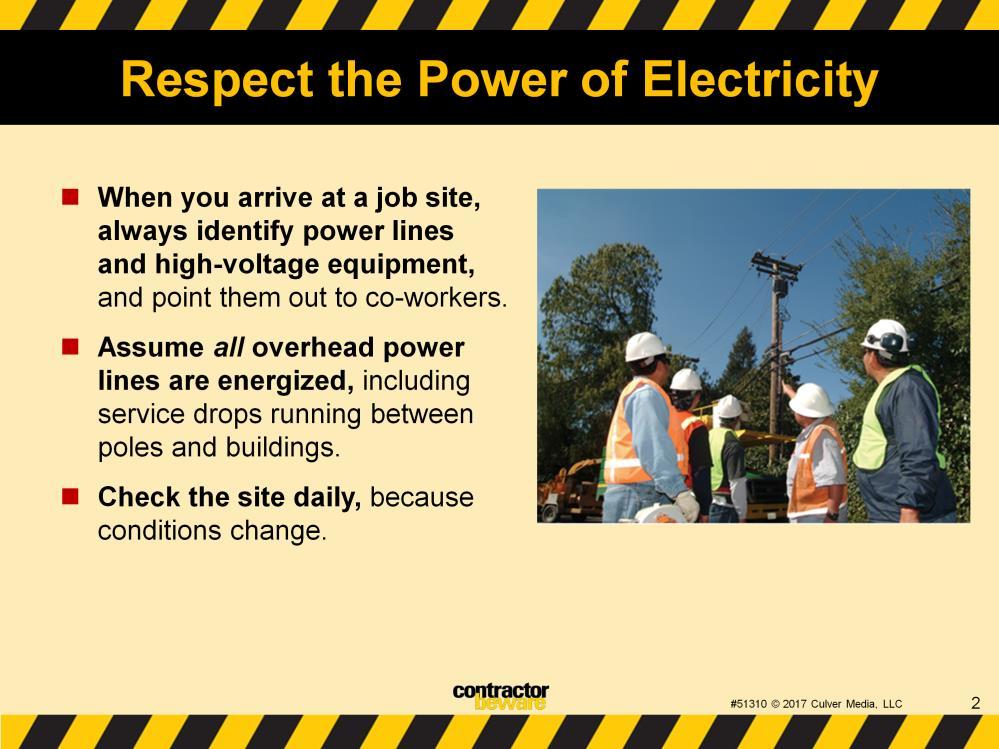 Respect the power of electricity. Follow some simple best practices before starting work.