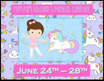 2018 Summer Camps Cheer Fusion Camp & Tryouts Summer Dance Intensive & Team Tryouts Pom Unicorn's Magical Carnival Dancing With My Doll: A Passport to Paris Marquee