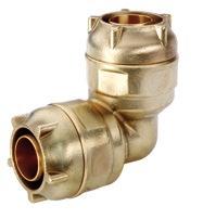 APPLICATION D = Drinking water W = Water G = Gas ELBOW COUPLING Mode G11301 with 2 equa pastic pipe
