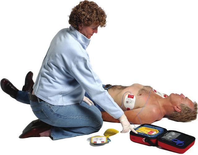 Step 7 Apply Defibrillator (Defibrillation) If a defibrillator is available, apply and follow the voice prompts. If the casualty shows signs of life, place into the recovery position (see step 3).